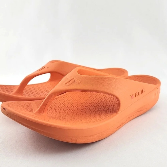 Telic Energy Flip Flop Thong Sandals Sweet  Tangerine Size XS / 6 - Picture 3 of 15